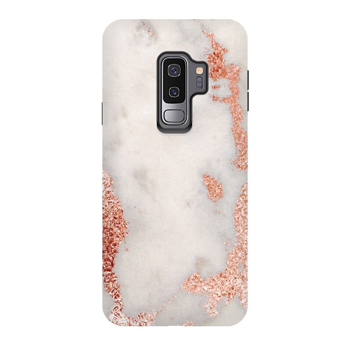 Galaxy S9 plus StrongFit Gold Rose Marble by Alemi