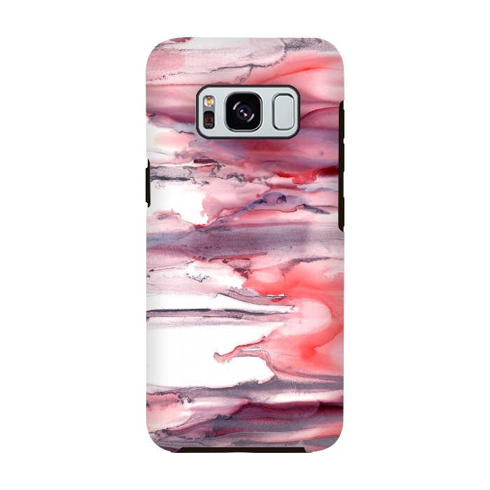 Galaxy S8 StrongFit Pink Ink by Tigatiga