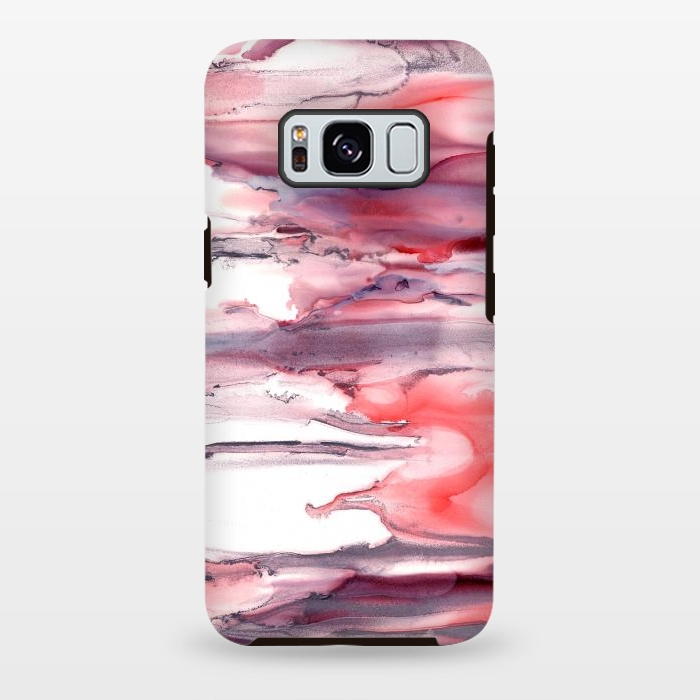Galaxy S8 plus StrongFit Pink Ink by Tigatiga