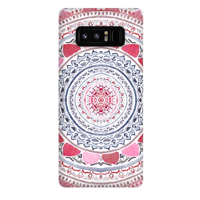 Galaxy Note 8 StrongFit Red & Leisure Mandala   by Tigatiga