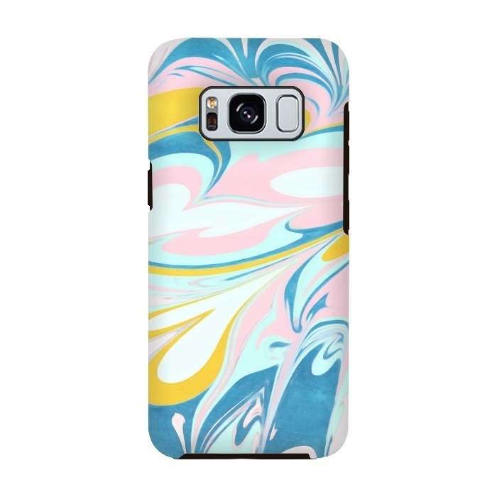 Galaxy S8 StrongFit Melted Bubblegum Ice Cream by Micklyn Le Feuvre