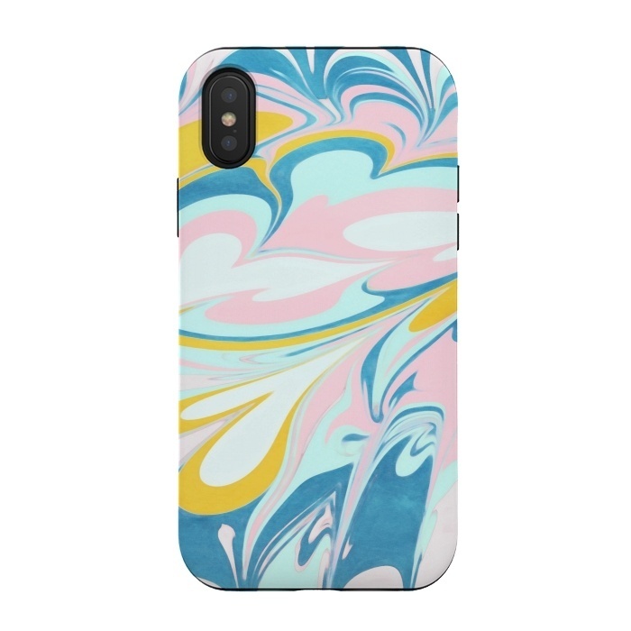 iPhone Xs / X StrongFit Melted Bubblegum Ice Cream by Micklyn Le Feuvre