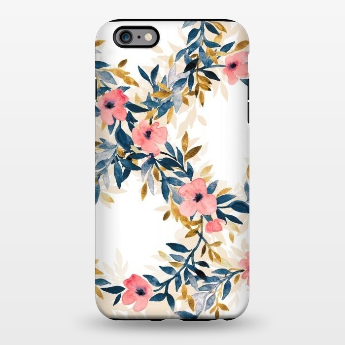 iPhone 6/6s plus StrongFit Spring Blossom Watercolor Wreath by Micklyn Le Feuvre