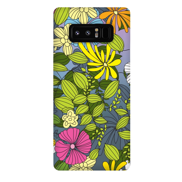 Galaxy Note 8 StrongFit My Flower Design by Bledi