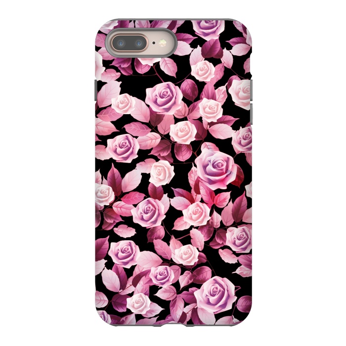 iPhone 7 plus StrongFit Pink roses by Jms