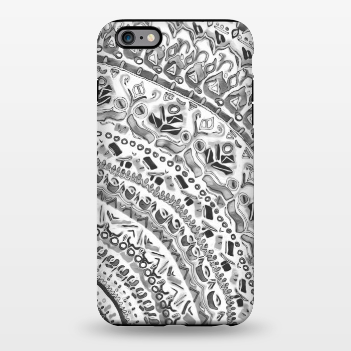 iPhone 6/6s plus StrongFit Black & White Mandala  by Tigatiga
