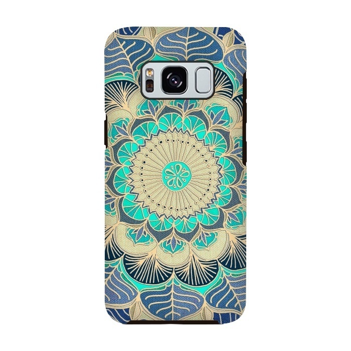 Galaxy S8 StrongFit Midnight Bloom by Micklyn Le Feuvre