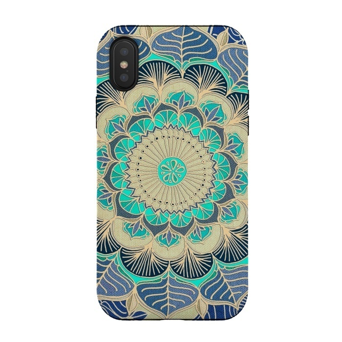 iPhone Xs / X StrongFit Midnight Bloom by Micklyn Le Feuvre