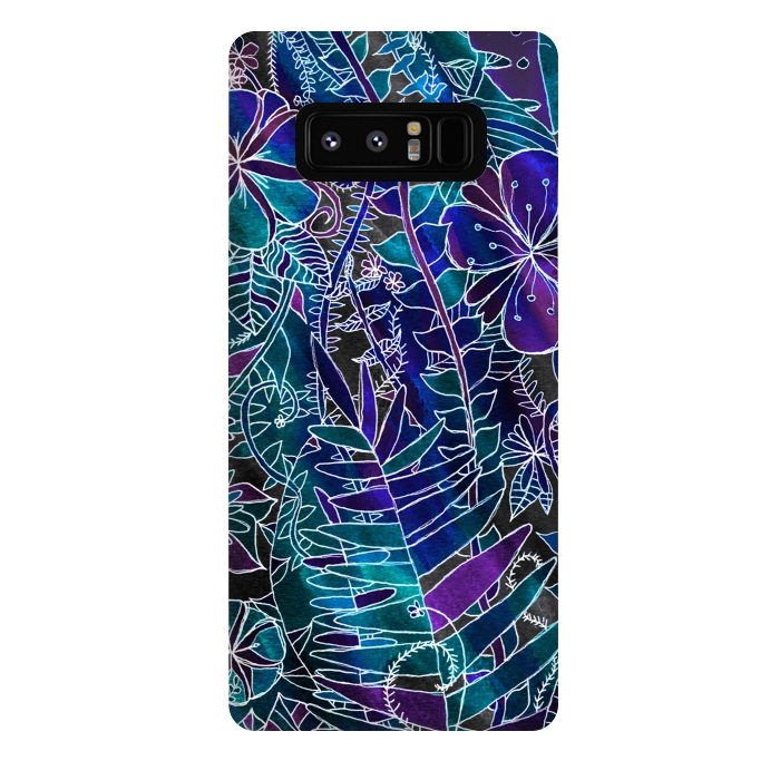 Galaxy Note 8 StrongFit Galaxy Floral  by Tigatiga