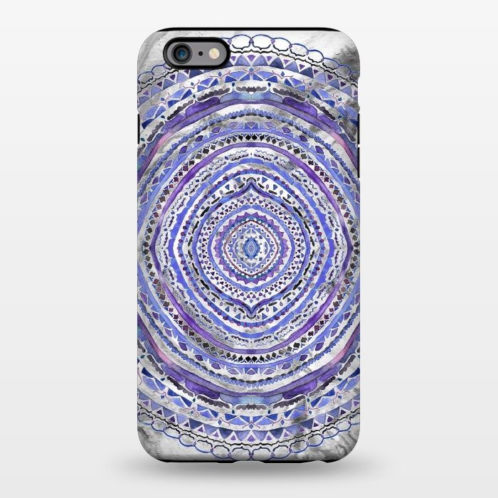 iPhone 6/6s plus StrongFit Purple Marbling Mandala  by Tigatiga