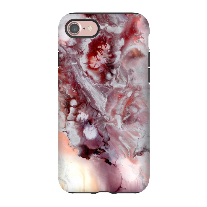 iPhone 7 StrongFit Alcohol Ink Fire   by Tigatiga