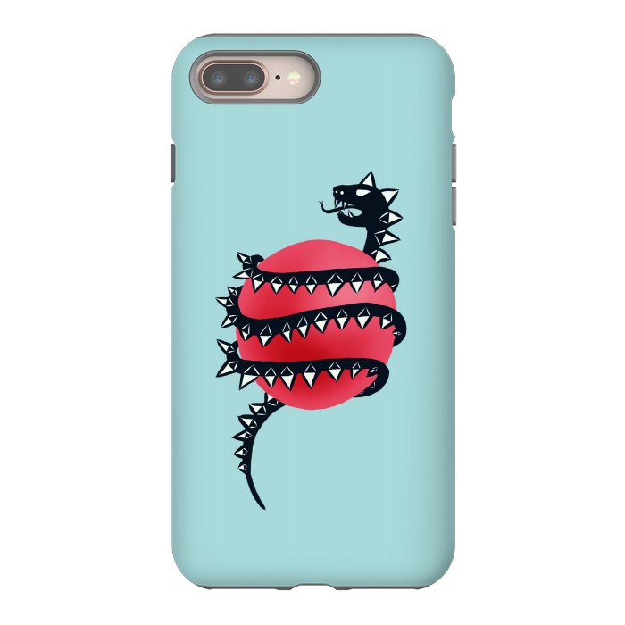 iPhone 7 plus StrongFit Cool Evil Black Dragon Snake Monster by Boriana Giormova