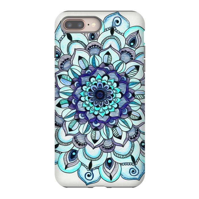 iPhone 7 plus StrongFit Peacock Mandala by Tangerine-Tane