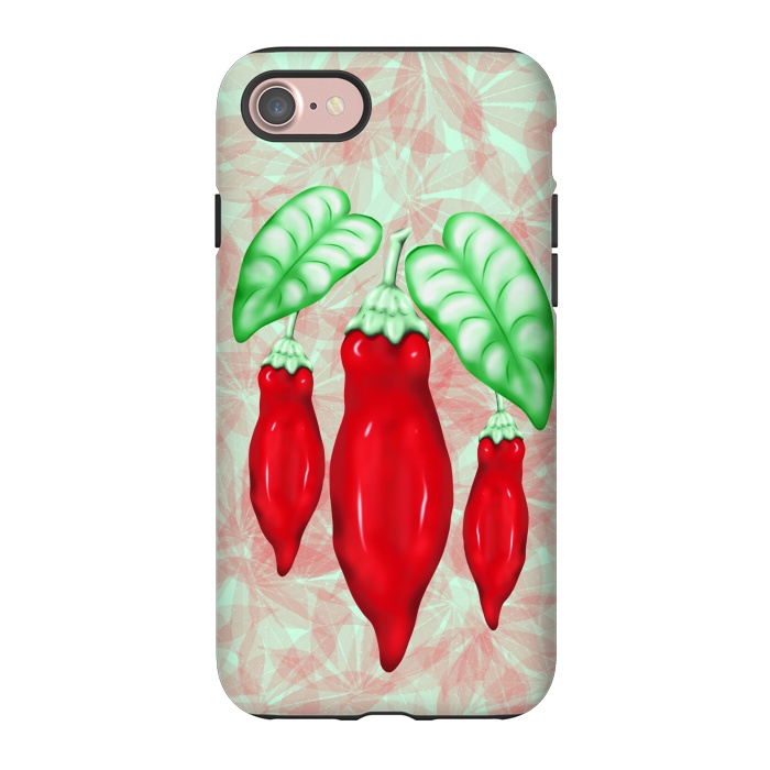 iPhone 7 StrongFit Red Hot Chilli Pepper Decorative Food Art by BluedarkArt