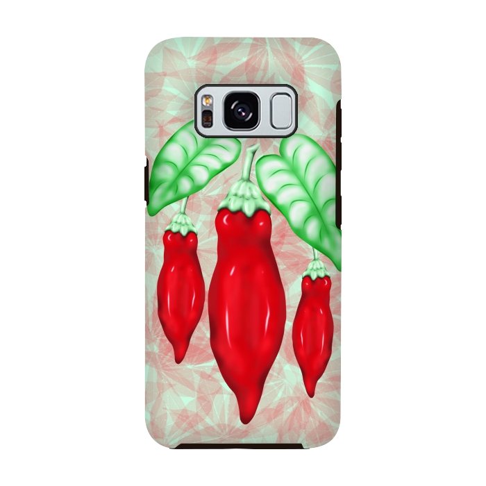 Galaxy S8 StrongFit Red Hot Chilli Pepper Decorative Food Art by BluedarkArt