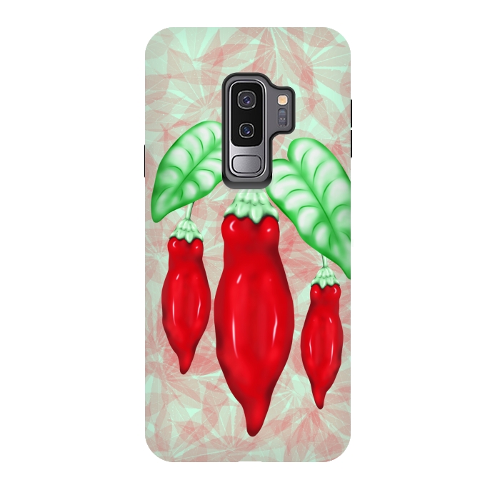 Galaxy S9 plus StrongFit Red Hot Chilli Pepper Decorative Food Art by BluedarkArt