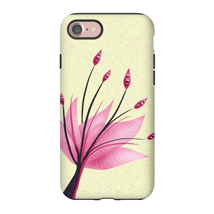 iPhone 7 StrongFit Pink Abstract Water Lily Flower by Boriana Giormova