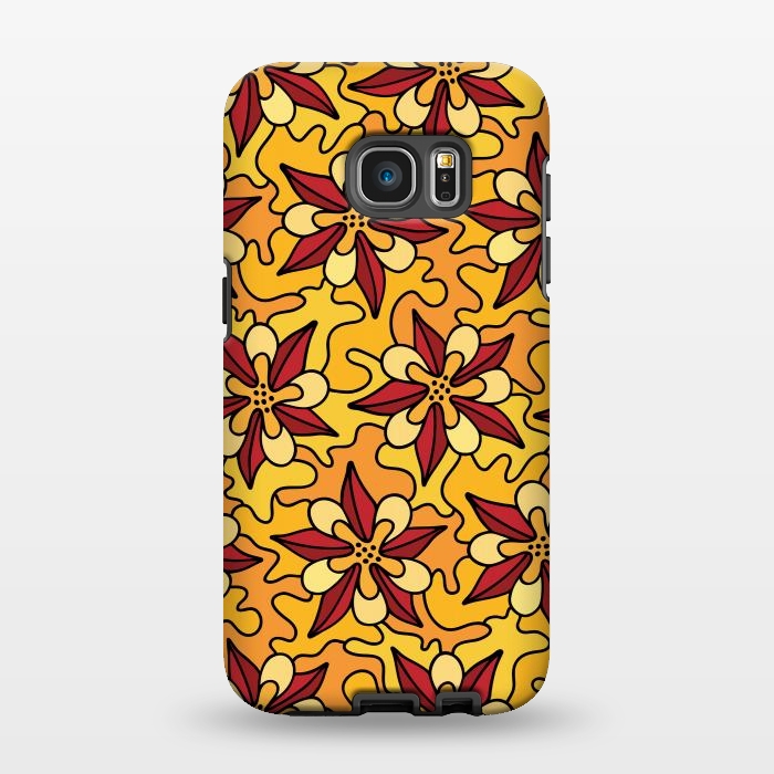 Galaxy S7 EDGE StrongFit Aquilegia Pattern by Majoih