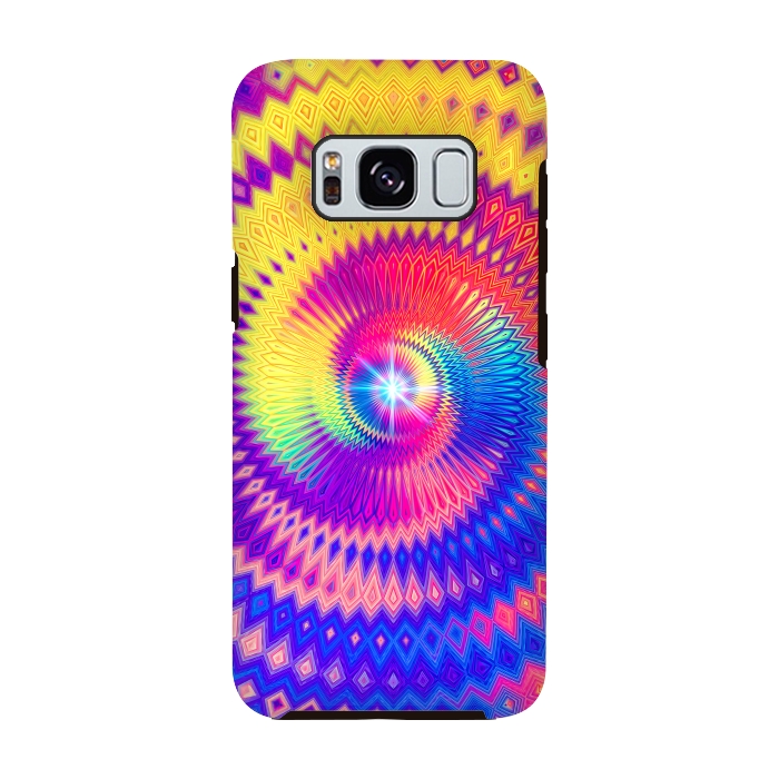 Galaxy S8 StrongFit Abstract Colorful Diamond Shape Circular Design by Art Design Works