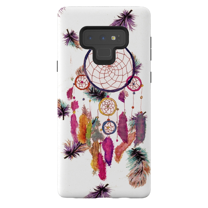 Galaxy Note 9 StrongFit Dreamcatcher and Feather Pattern by Girly Trend