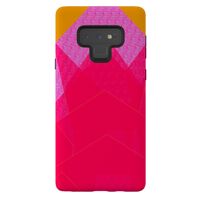 Galaxy Note 9 StrongFit Sunset Mountain fuschia by ANoelleJay