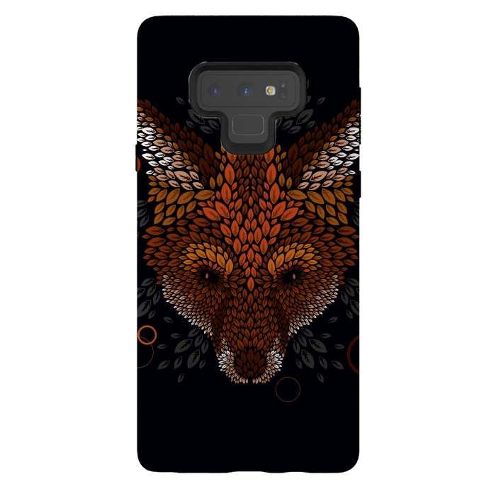 Galaxy Note 9 StrongFit Fox Face by Q-Artwork