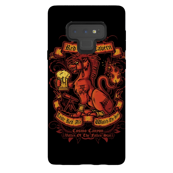 Galaxy Note 9 StrongFit Red Lion Tavern by Q-Artwork