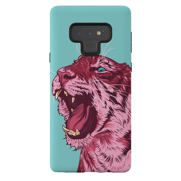 Galaxy Note 9 StrongFit Magenta tiger by Roland Banrévi