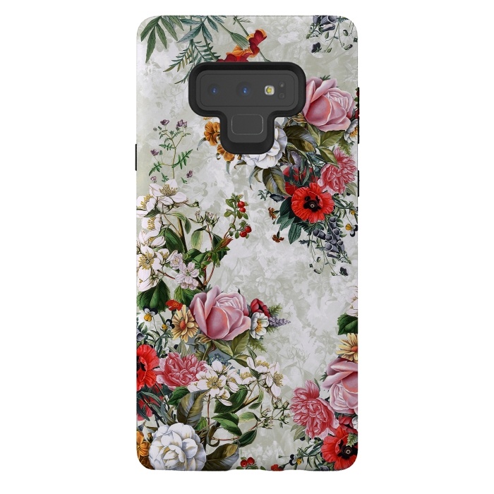 Galaxy Note 9 StrongFit Floral Pattern II by Riza Peker