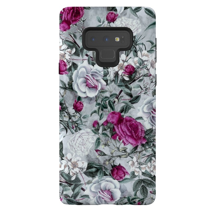 Galaxy Note 9 StrongFit Floral Pattern V by Riza Peker