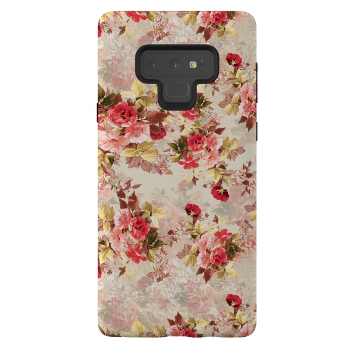 Galaxy Note 9 StrongFit Floral Pattern X by Riza Peker