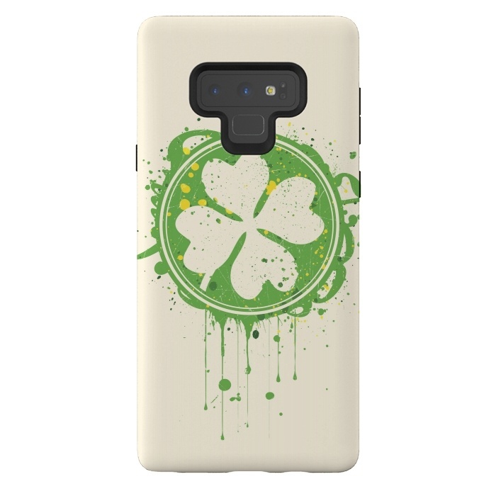 Galaxy Note 9 StrongFit Patrick's clover by Sitchko