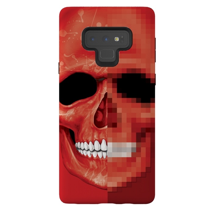 Galaxy Note 9 StrongFit Red Skull by Sitchko