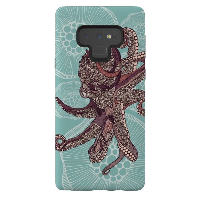 Galaxy Note 9 StrongFit Octopus by Valentina Harper