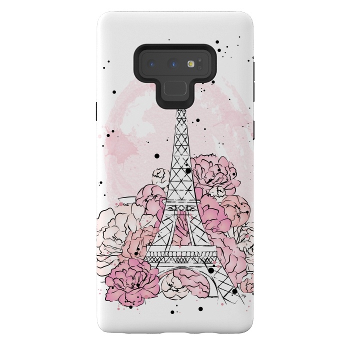 Galaxy Note 9 StrongFit Peony Paris by Martina