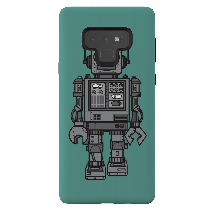 Galaxy Note 9 StrongFit A Vintage Robot Friend by Wotto