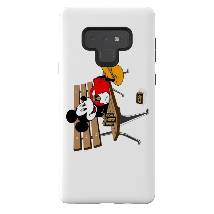 Galaxy Note 9 StrongFit Mickey Mouse Drinking Star Wars Beer by Alisterny