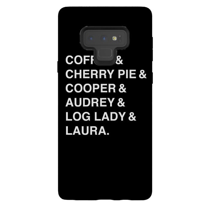 Galaxy Note 9 StrongFit Twin Peaks Coffee & Cherry  by Alisterny