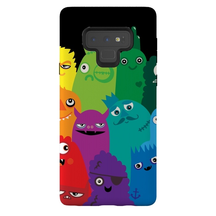Galaxy Note 9 StrongFit Phone full of Monsters by Wotto