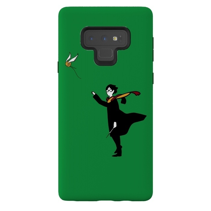 Galaxy Note 9 StrongFit Harry Potter Banksy Balloon by Alisterny