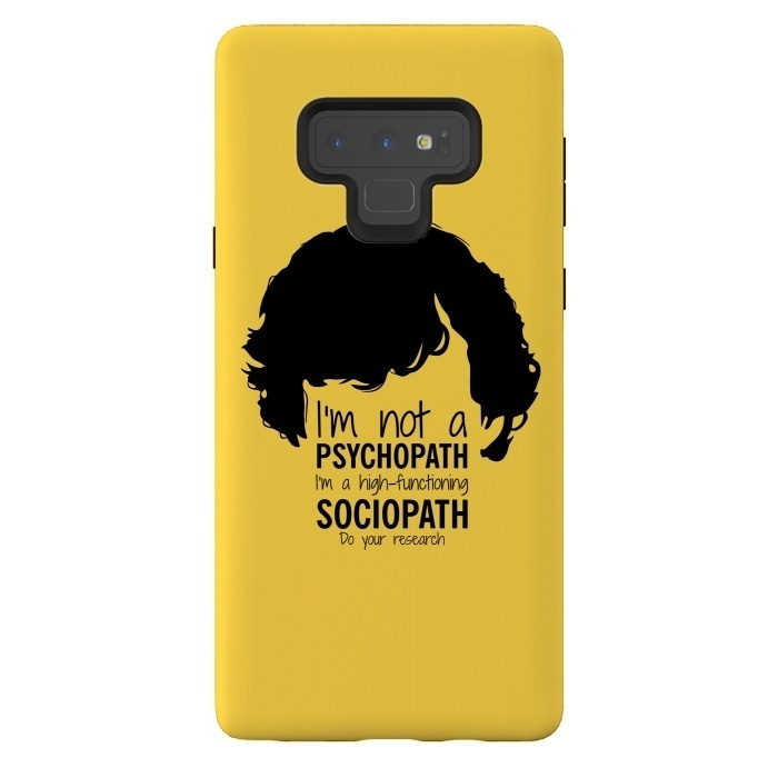 Galaxy Note 9 StrongFit Sherlock Holmes High Functioning Sociopath by Alisterny