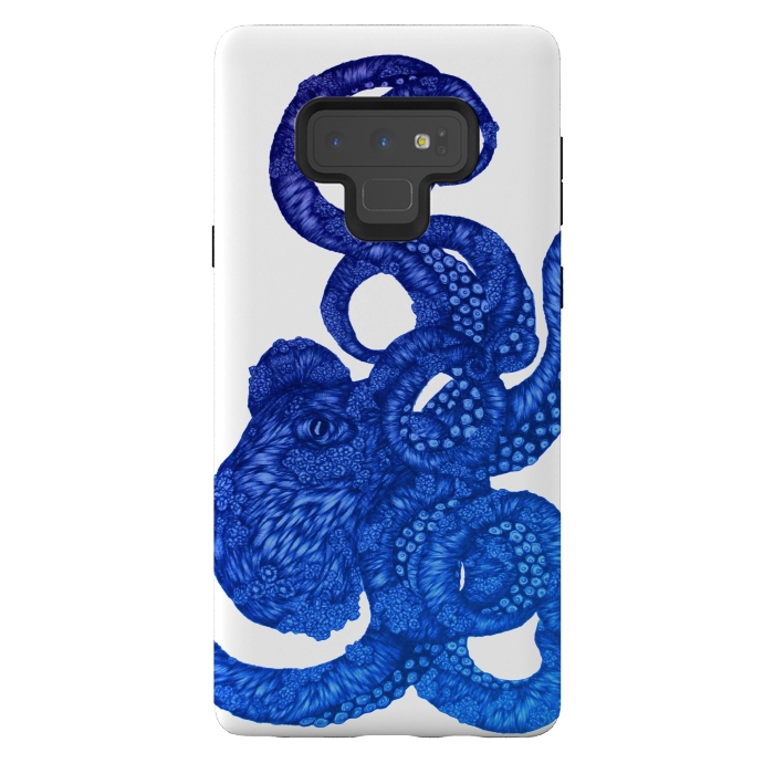 Galaxy Note 9 StrongFit Ombre Octopus by ECMazur 