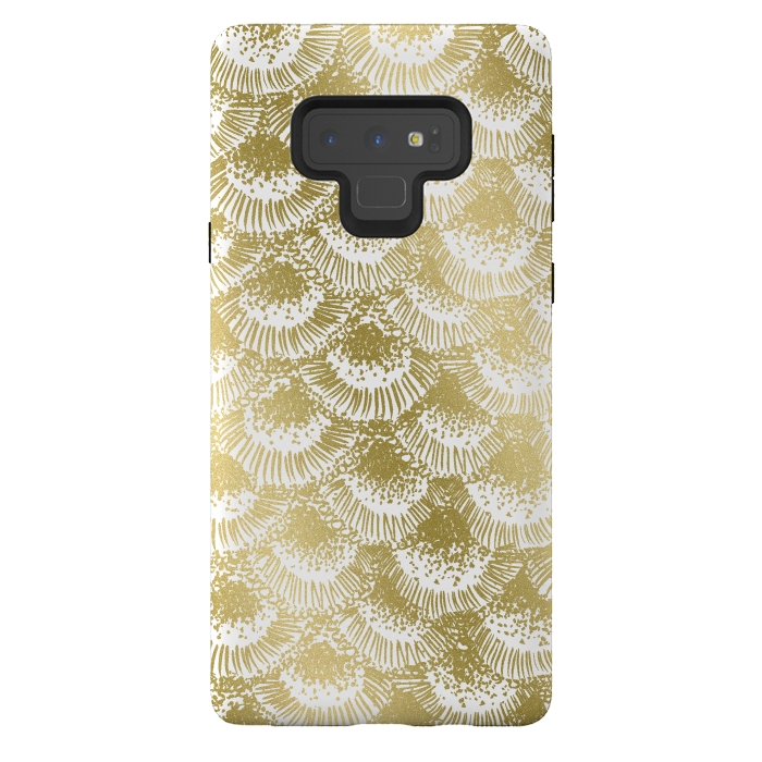 Galaxy Note 9 StrongFit Organic Burst Gold by Caitlin Workman