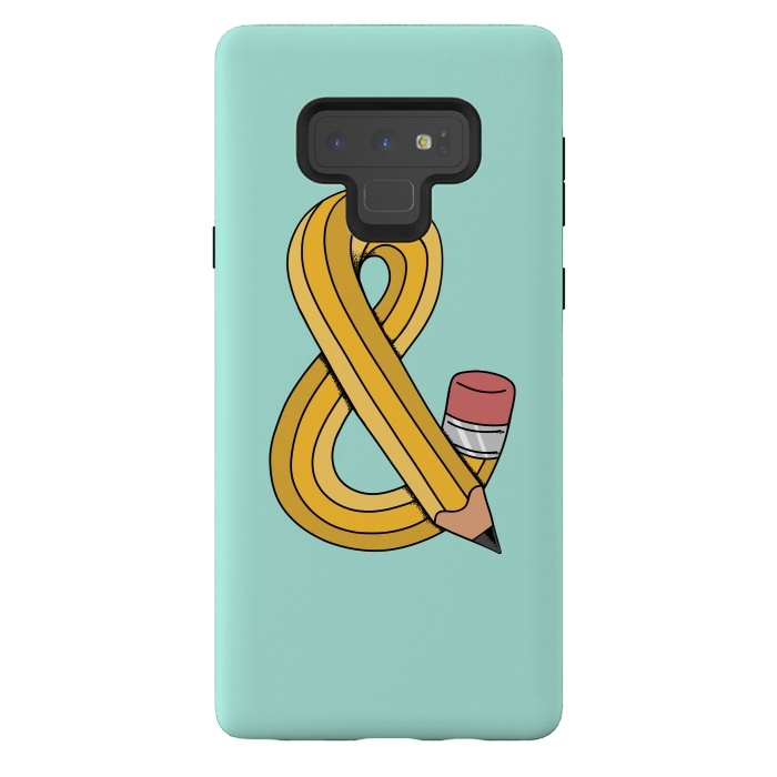 Galaxy Note 9 StrongFit Ampersand Pencil Green by Coffee Man