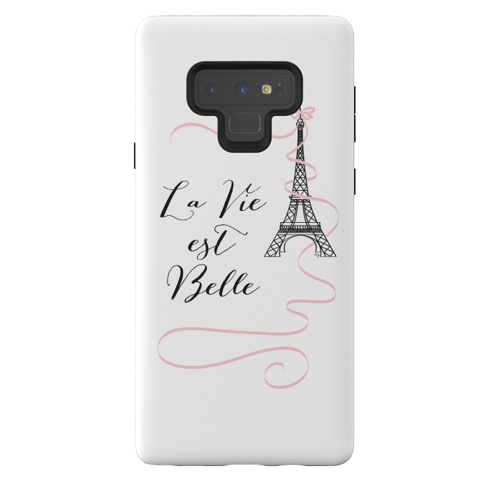 Galaxy Note 9 StrongFit Eiffel Tower Quote by Martina