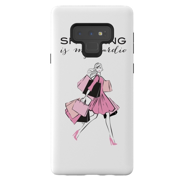 Galaxy Note 9 StrongFit Shopping Girl by Martina