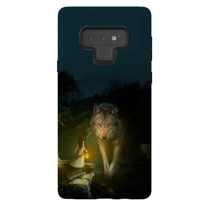 Galaxy Note 9 StrongFit The Wolf by Riza Peker