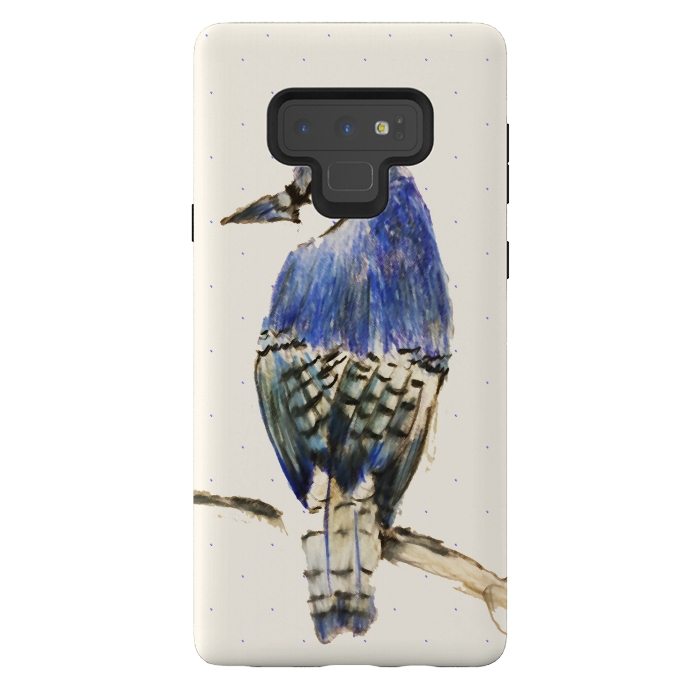 Galaxy Note 9 StrongFit Bluebird of Happiness by Bettie * Blue