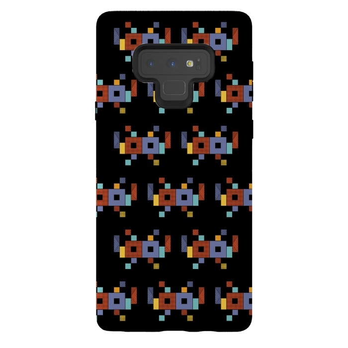 Galaxy Note 9 StrongFit Retro Cubism by Coffee Man