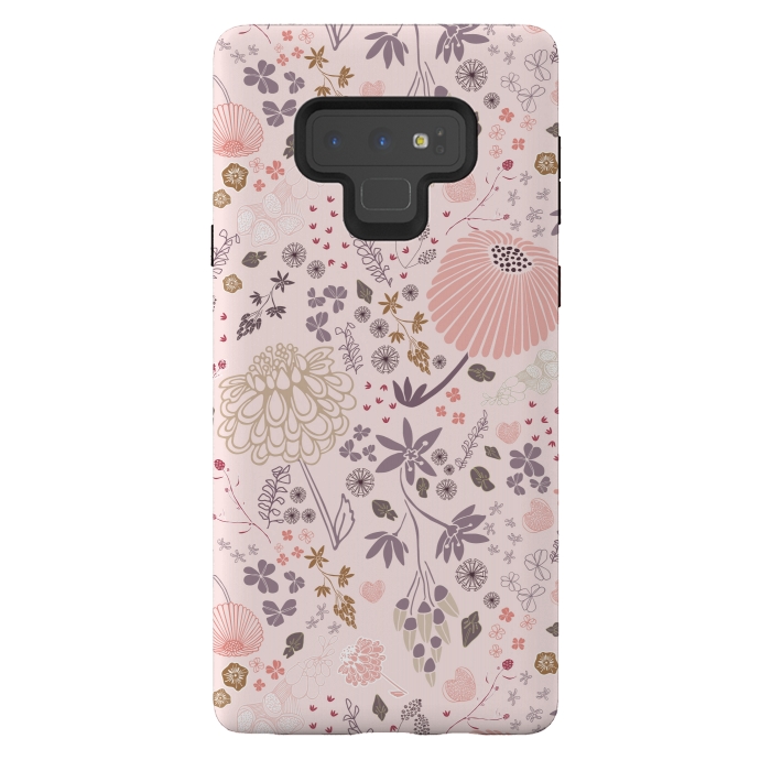 Galaxy Note 9 StrongFit Field of Flowers by Paula Ohreen